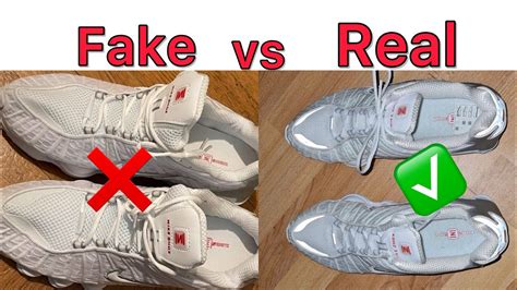 nike shox tl fake vs real|how to tell if nikes are false.